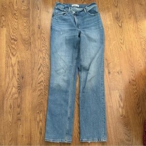 Abercrombie & Fitch Blue The 90’s Straight Ultra High Rise denim Jeans size 27